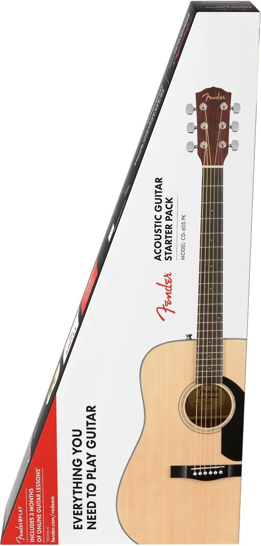 Fender Pack Guitarra Acústica CD-60S Dreadnought V2-0