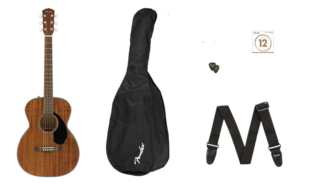 Fender Pack Guitarra Acústica CC-60S Concert V2 All Mahogany-2