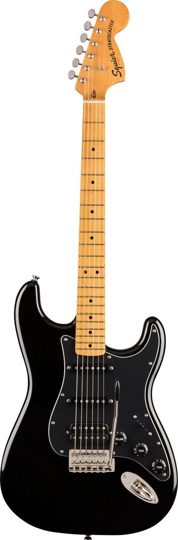 Guitarra Eléctrica Squier Stratocaster HSS Classic Vibe 70s (Negro)-0