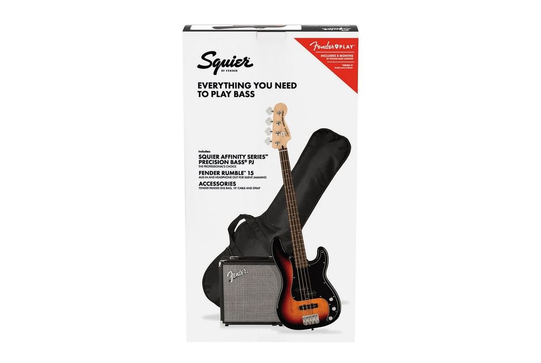 Pack Bajo Eléctrico Squier Precision Bass PJ Affinity (Sunburst)-0
