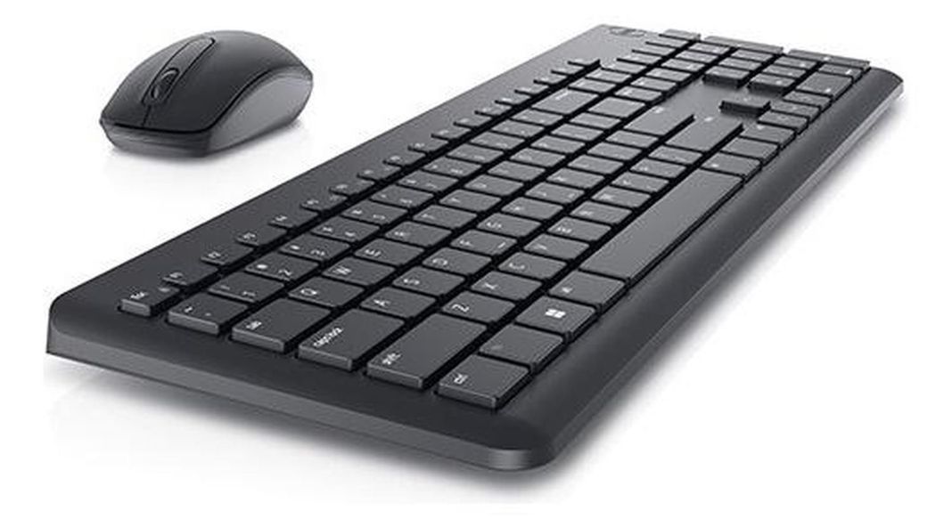 Kit Dell Mouse + Teclado Inalámbrico, Negro Km3322w Español-1