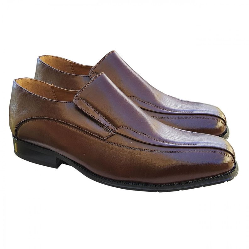 Zapato Formal de Vestir Sin Cordon Adolecentes 3218 Café-2