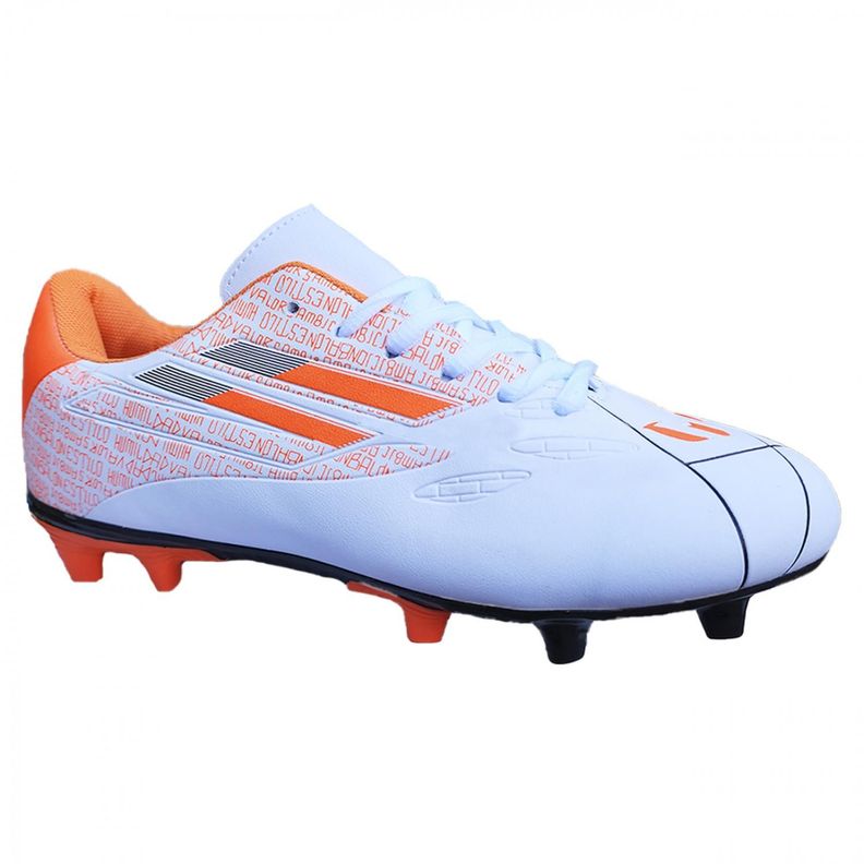 Zapato Futbol Adulto Full Grass Comodos Blanco 3192-1