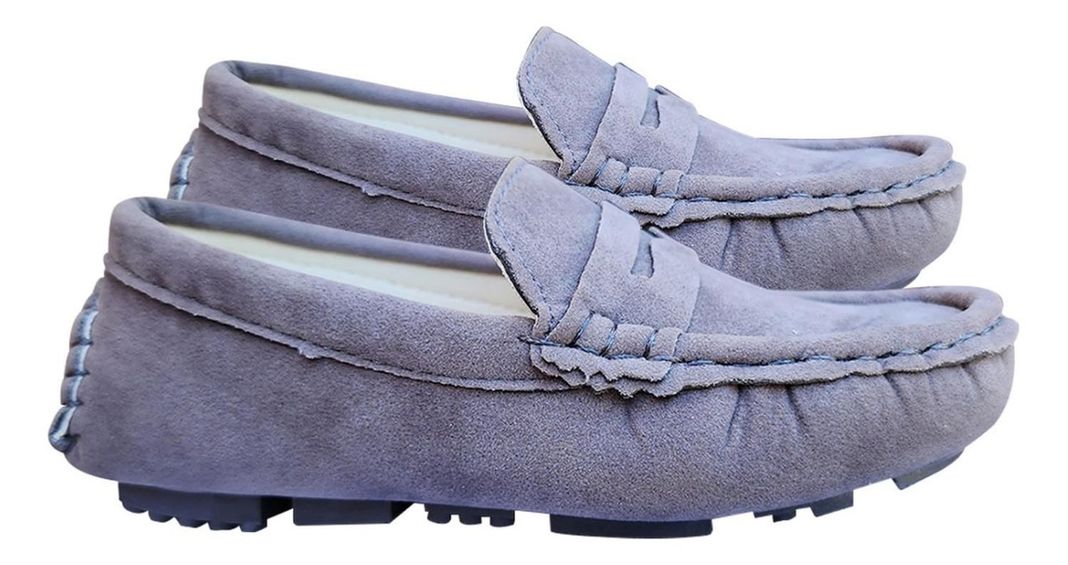 Zapato Mocasin Para Niños Suela Plana Casual Liviano 7706-1
