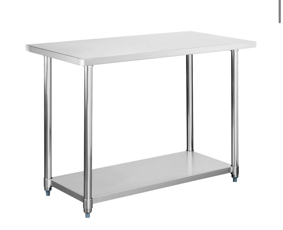 Mesón Central 180 x 60 x 85 cm Acero Inoxidable-3