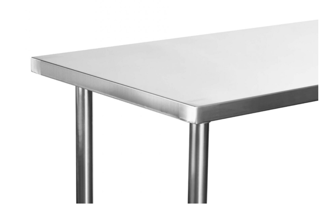 Mesón Central 60 x 60 x 85 cm Acero Inoxidable-1