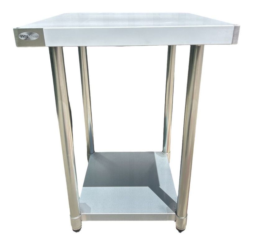Mesón Central 60 x 60 x 85 cm Acero Inoxidable-0