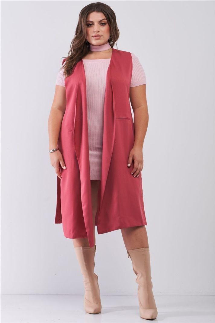 Blazer largo con aberturas en costado BZ007-2