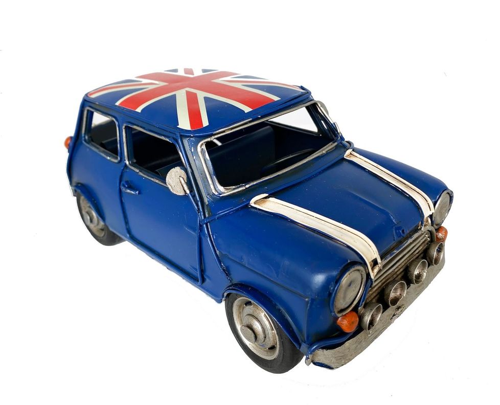 Color Verde Metal Mini Cooper Vintage NewRay 1:32 - Die Cast, Verde | Coche Colección, Juguete Clásico Modelo Mini Cooper Clásico