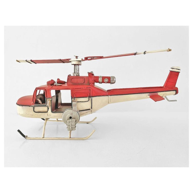 Helicoptero A Escala De Colección, Decoración Vintage.-2