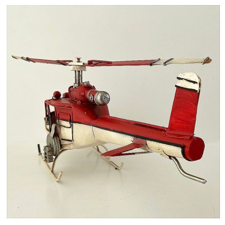 Helicoptero A Escala De Colección, Decoración Vintage.-3