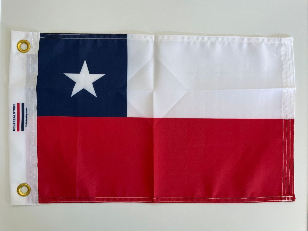 Bandera Chile Reforzada Yate Velero Lancha Marino Nautica-0
