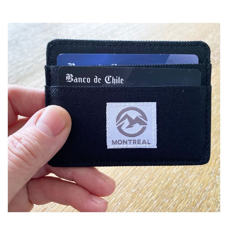 Tarjetero Hombre Mujer, Porta Tarjetas Billetera Lona-4