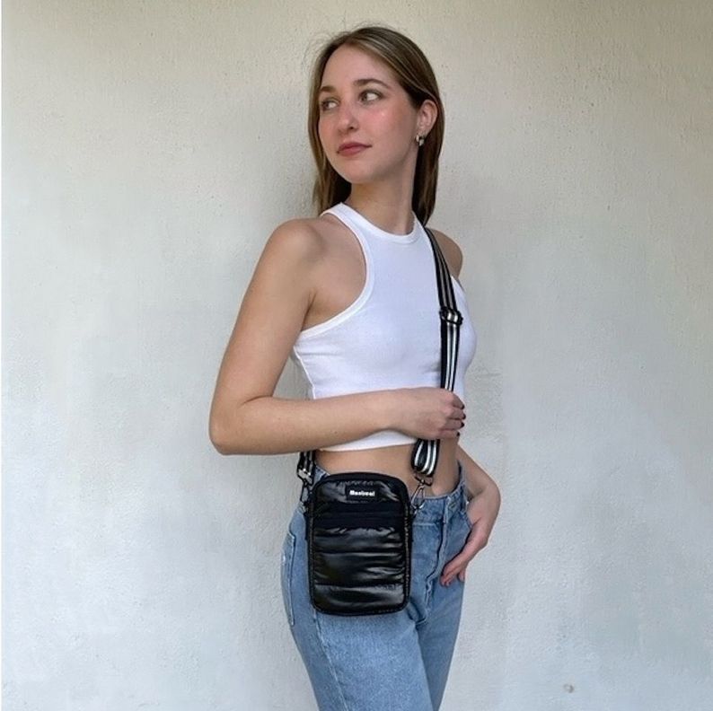 Bandolera Crossbody Porta Celular, Mini Cartera Hombre Mujer-1