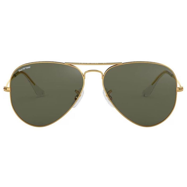 Lentes De Sol Aviador, Hombre Mujer Polarizado, Filtro Uv Verde