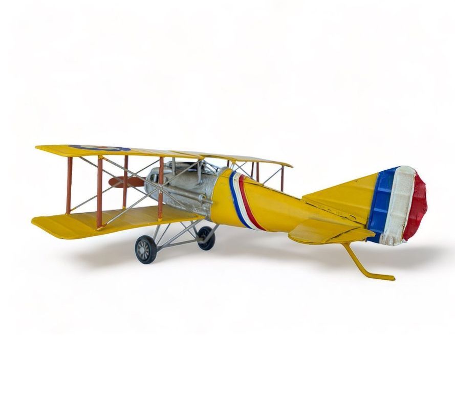 Avión A Escala, Aviones de Colección, Biplano Decoración Vintage. -3