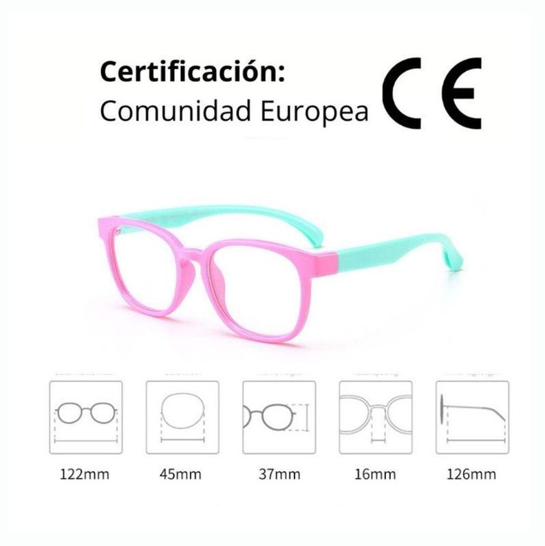 Lentes Filtro Luz Azul Niños, Descanso Pantallas, Blue light computador.-2