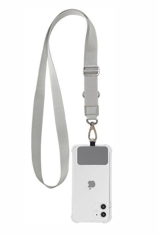 Colgante para carcasa de celular Universal. Gris