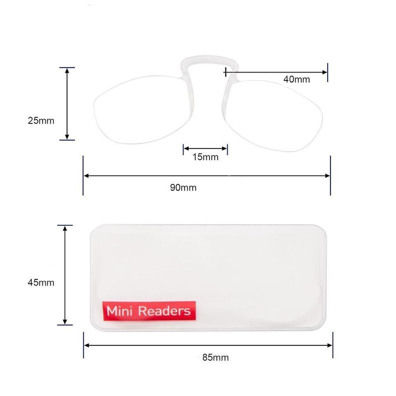 Lentes Ópticos +1.0 Anteojos De Lectura Para Billetera-5