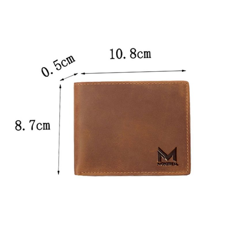 Billetera Hombre, Cuero Genuino, Montreal Trifold-4