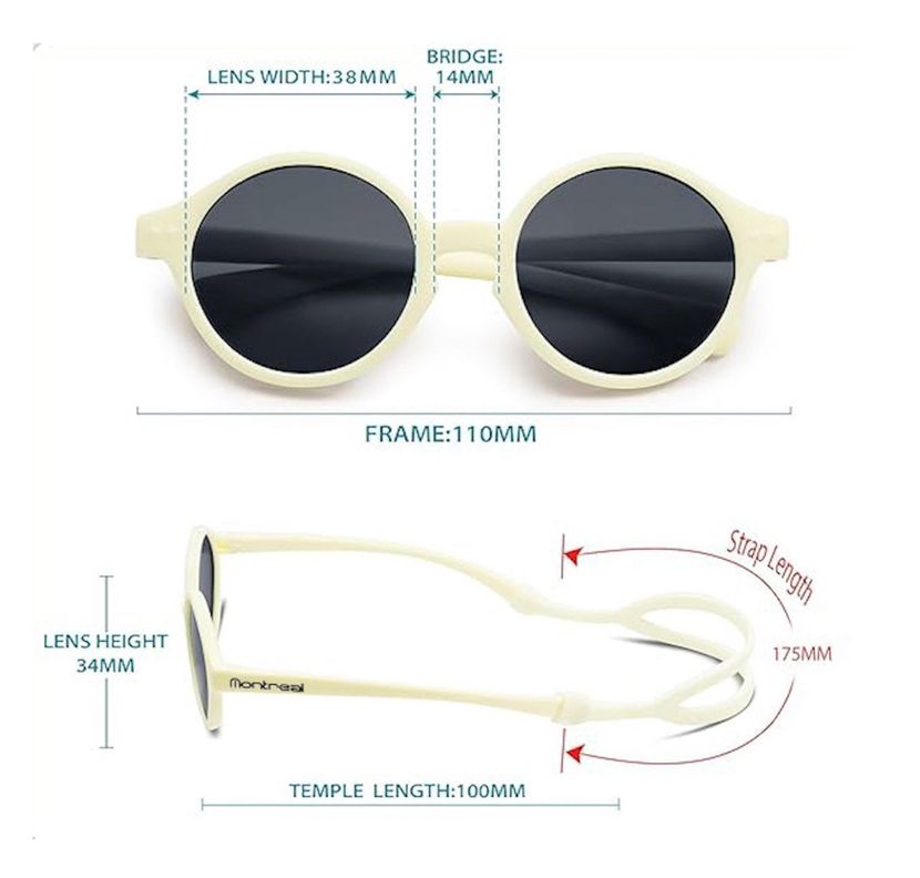 Lentes Sol Bebé 0 a 2 años Anteojos Gafas CAT3 Polarizados.-7