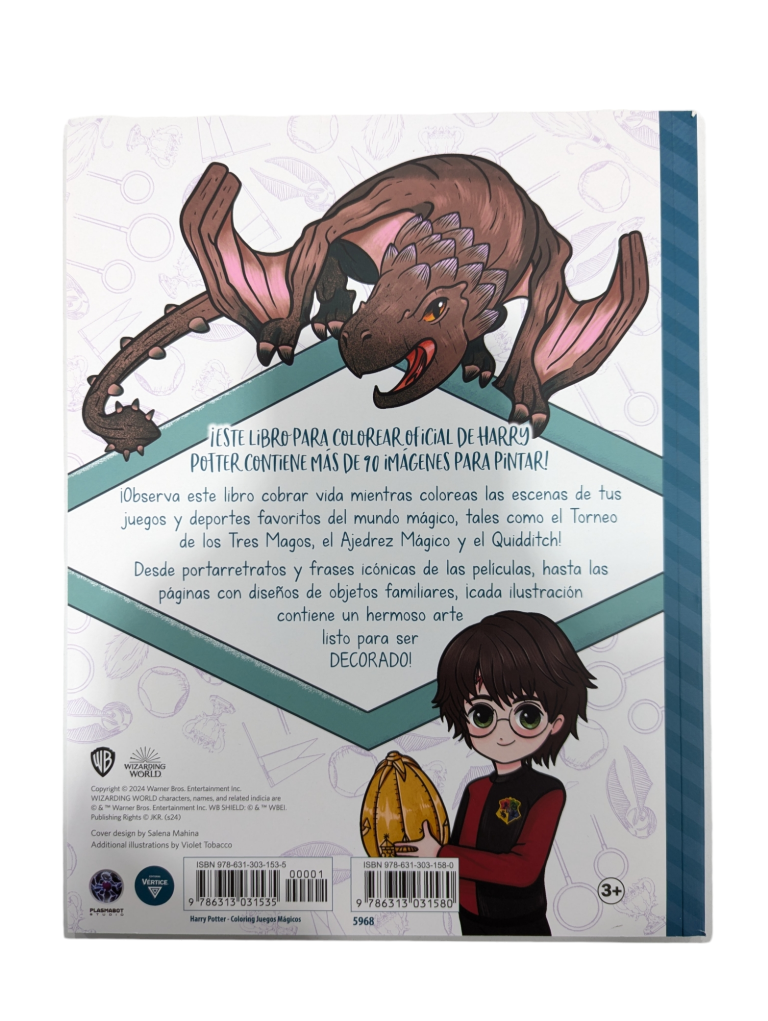 Harry Potter Juegos Mágicos - Libro para Colorear-1
