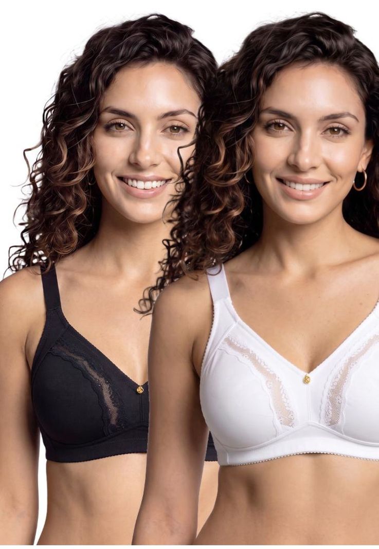 Pack 2X Sosten Algodon P250.510-BLA Kayser Blanco 36 B