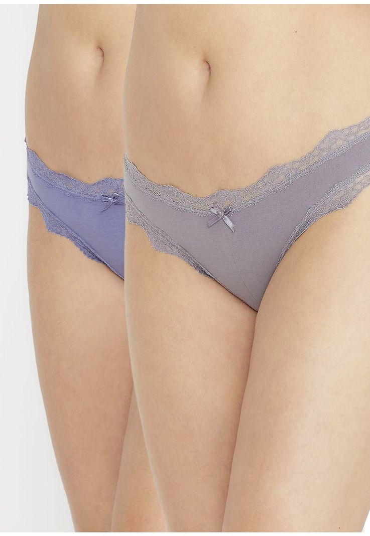 Pack 2x pantaleta algodón P214.13-GRI Kayser-0