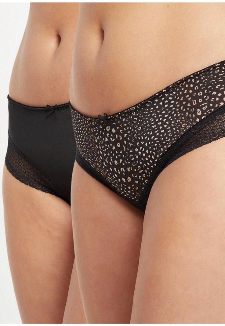 Pack 2 x calzon pantaleta microfibra P214024W-NEG1 Kayser-0