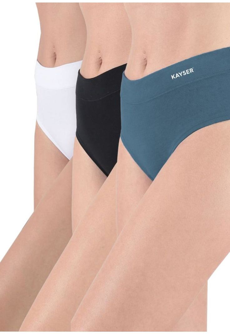 Pack 3X Calzon HI-Leggs Algodon P311.80-VER1 Kayser Verde S