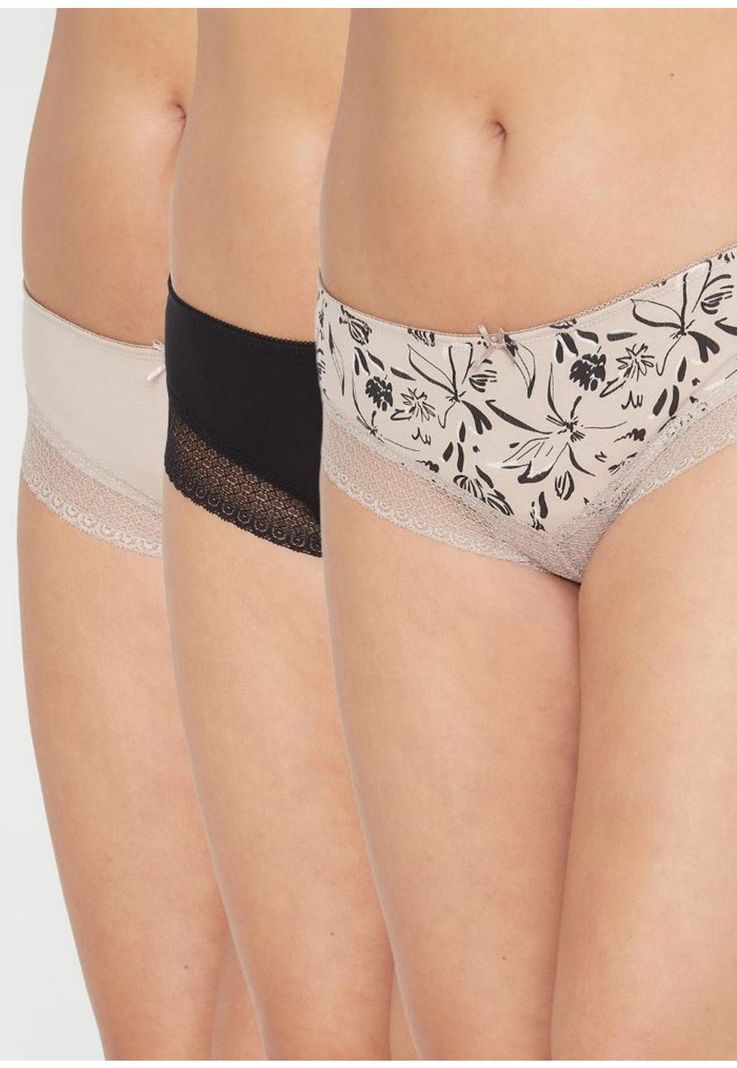Pack 3X Pantaleta Algodon P314.0024-NEG4 Kayser Negro S