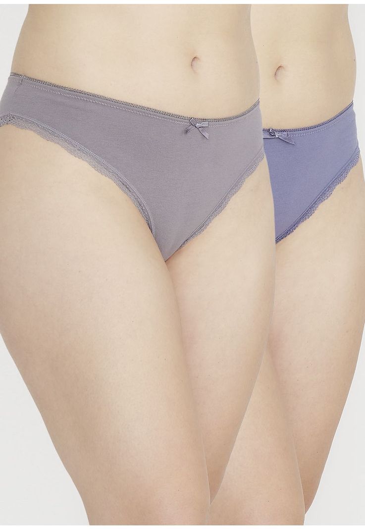 Pack 2x bikini algodón P213.12-GRI Kayser-0