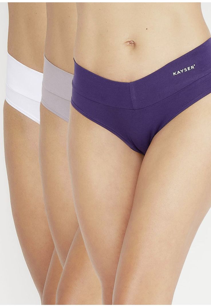 Pack 3x pantaleta algodón P314.80-GRI Kayser-0
