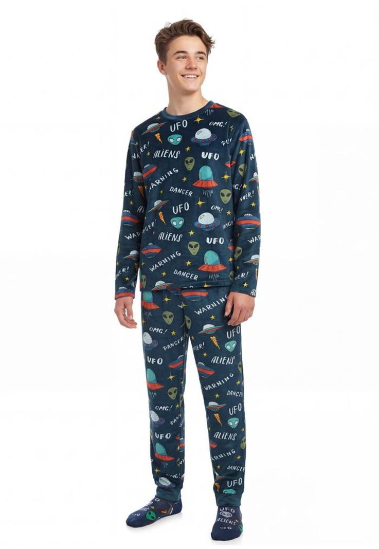 Paijama Pantalon Teens Plush 66.1834M Azul 12
