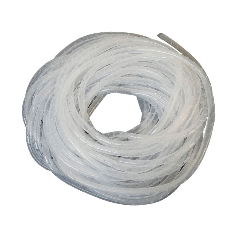 Organizador / Ordena Cable En Espiral blanco - 4mm - 10 Mts-0