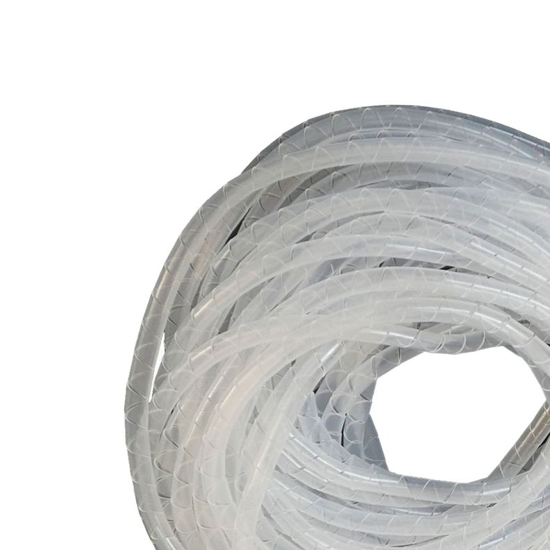 Organizador / Ordena Cable En Espiral blanco - 4mm - 10 Mts-1