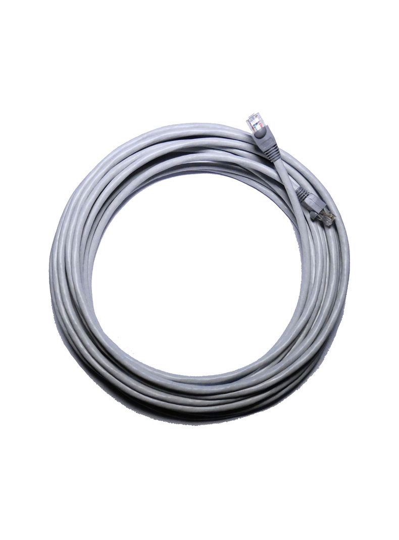 Cable De Red 10 Metros Trimerx Gris Cat6 Utp Rj45 100% Cobre-0