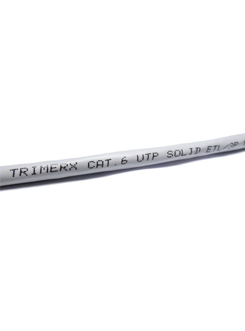 Cable De Red 10 Metros Trimerx Gris Cat6 Utp Rj45 100% Cobre-2