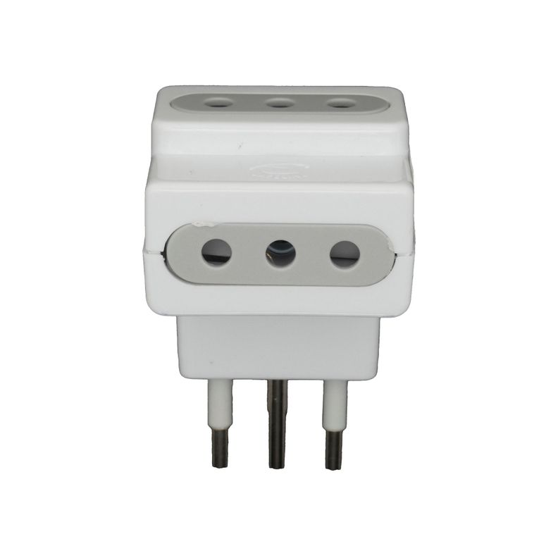 Adaptador Enchufe Triple - Macrotel - Certificado Sello Sec-0