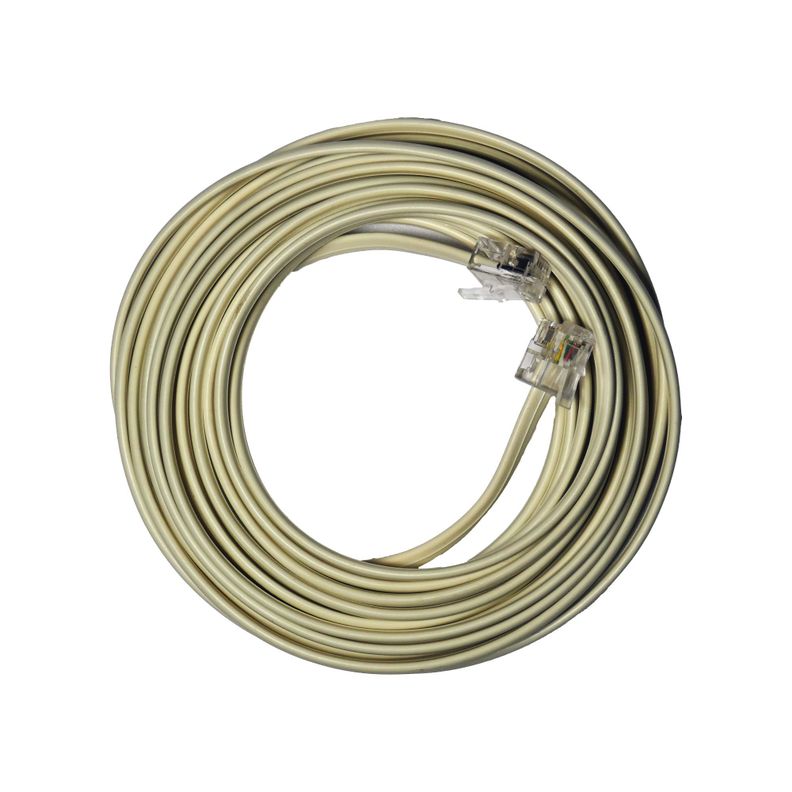 Cable Extensión De Teléfono marfil macrotel De 5 Metros-0