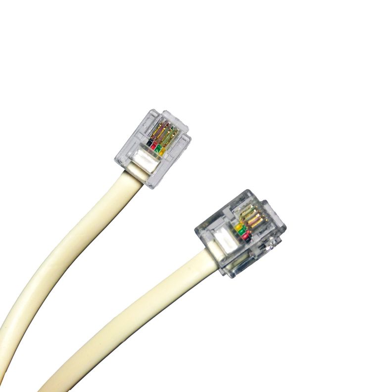 Cable Extensión De Teléfono marfil macrotel De 5 Metros-1