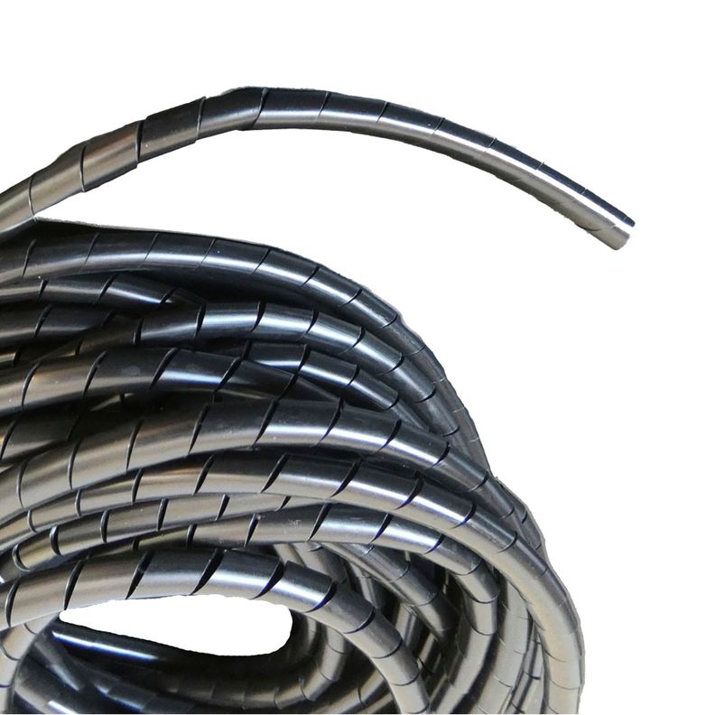 Organizador / Ordena Cable En Espiral negro - 6mm - 10 Mts-1