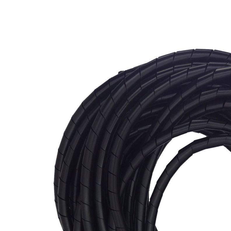 Organizador / Ordena Cable En Espiral negro - 6mm - 10 Mts-2