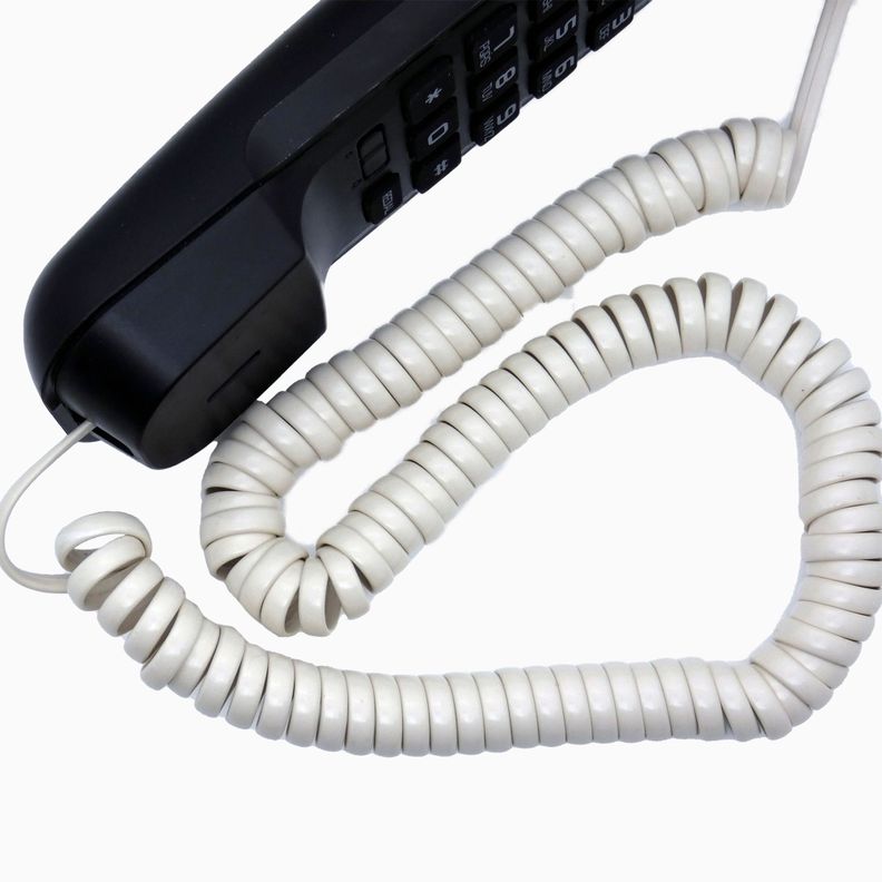 Cable De Teléfono Retráctil marfil De 4 Metros-2