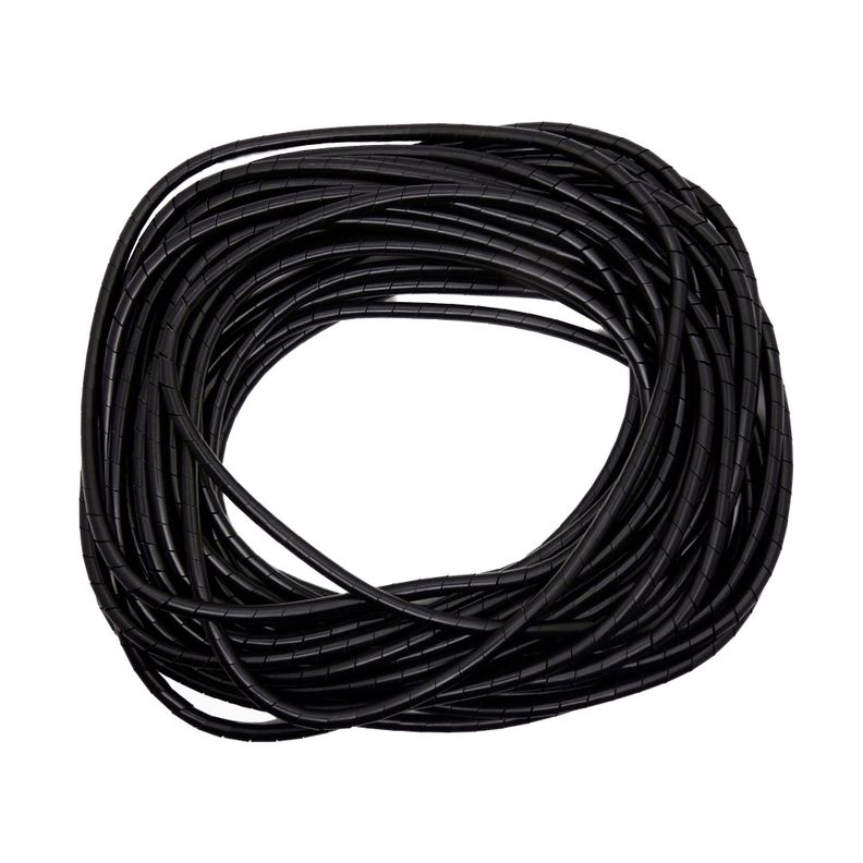Organizador / Ordena Cable En Espiral negro - 4mm - 10 Mts-0