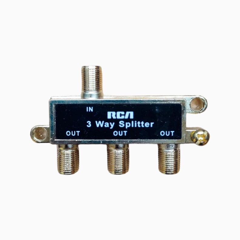 Splitter Coaxial 1x3 Rca -  Tv / Cable-0