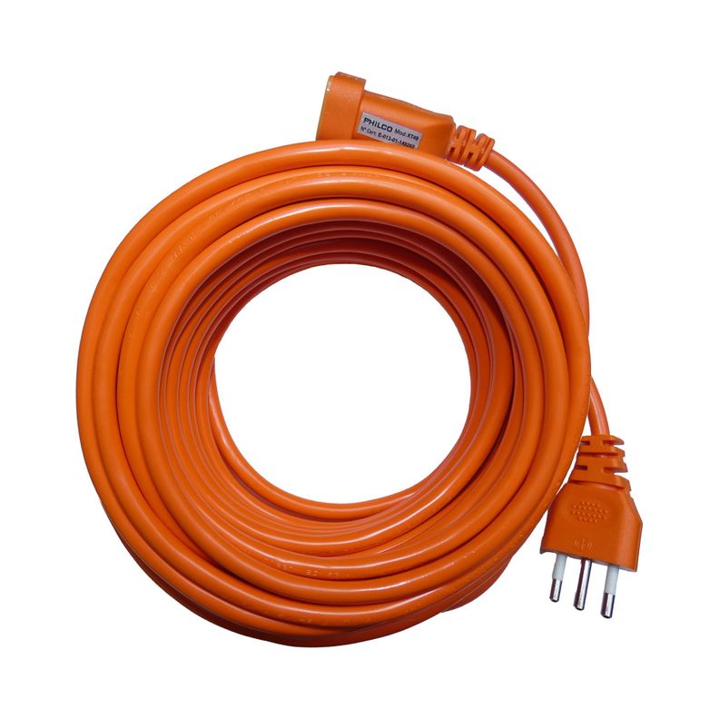 Alargador Eléctrico Naranjo 15 Mts Philco - Sello Sec-0