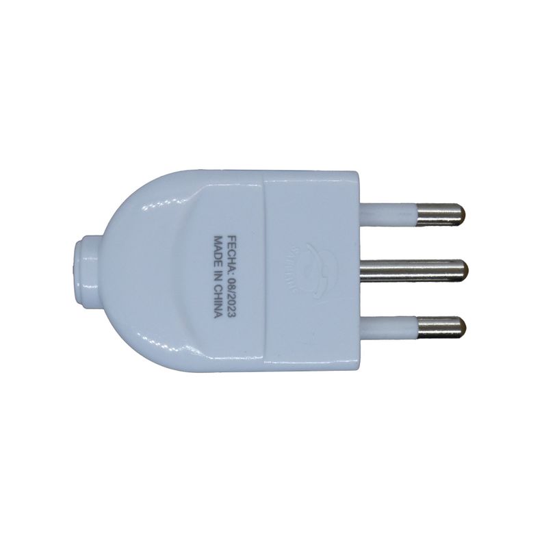 Enchufe Macho Blanco Macrotel - 1500w - Sello Sec-0