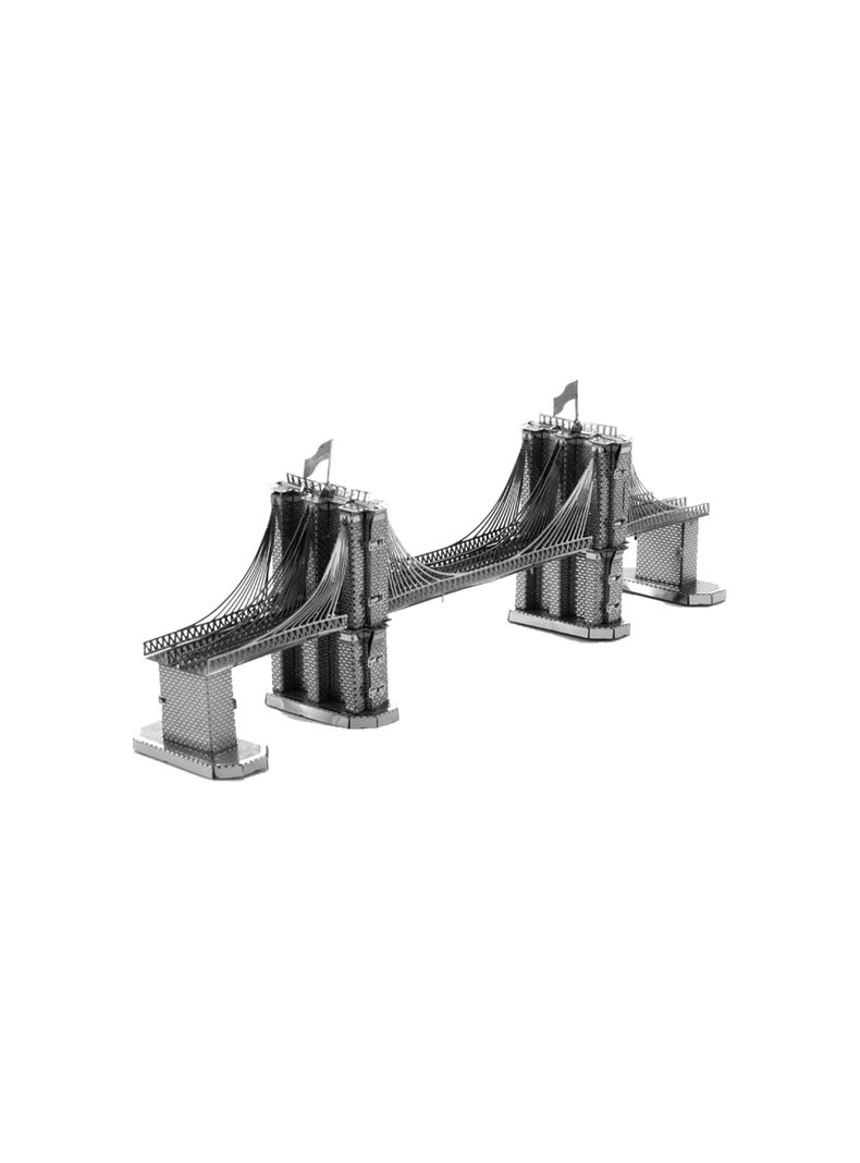 Puzzle 3d Metálico - Puente De Brooklyn - Eeuu-1