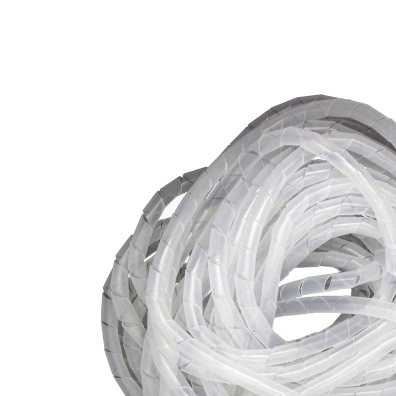 Organizador / Ordena Cable En Espiral blanco - 10mm - 10 Mts-1